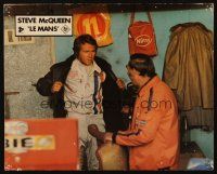 3y099 LE MANS German LC '71 great image of race car driver Steve McQueen in fire suit!