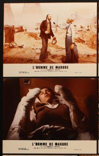 3y106 MAN OF MARBLE 20 French LCs '77 Andrzej Wajda's Czlowiek z marmuru, images of cast!