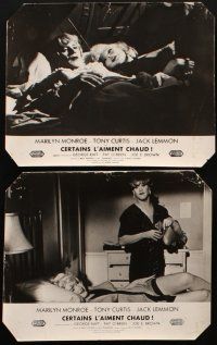 3y146 SOME LIKE IT HOT 6 French LCs '59 Marilyn Monroe w/Tony Curtis & Jack Lemmon in drag