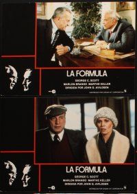 3y049 FORMULA 12 Spanish LCs '80 Marlon Brando, George C. Scott, directed by John G. Avildsen!