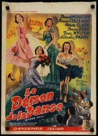 4a404 DANCE HALL Belgian '50 great image of dancing girls including super young Diana Dors!