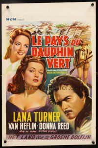 4a430 GREEN DOLPHIN STREET Belgian '47 sexy Lana Turner, Van Heflin, written by Samson Raphaelson!