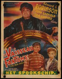 4a503 SEA WOLF Belgian '41 Edward G. Robinson, Ida Lupino, John Garfield, Jack London novel!