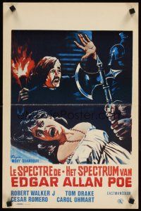 4a515 SPECTRE OF EDGAR ALLAN POE Belgian '74 great completely different horror artwork!