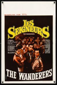 4a540 WANDERERS Belgian '79 Ken Wahl in Kaufman's 1960s New York City teen gang cult classic!