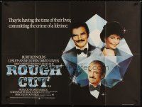4a361 ROUGH CUT British quad '80 Don Siegel, Burt Reynolds, sexy Lesley-Anne Down, David Niven!