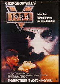 4a547 1984 Danish '84 George Orwell, John Hurt, creepy image of Big Brother!