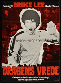 4a573 GREEN HORNET Danish '74 Van Williams, cool art of Bruce Lee as Kato!