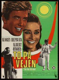 4a652 TWO FOR THE ROAD Danish '67 Audrey Hepburn & Albert Finney, directed by Stanley Donen!