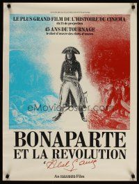 4a196 BONAPARTE ET LA REVOLUTION French 23x32 '72 Abel Gance's classic restored w/new scenes!