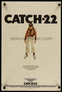 4a223 CATCH 22 French 15x21 '70 directed by Mike Nichols, great art of Alan Arkin hanging!