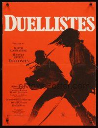 4a230 DUELLISTS French 15x21 '77 Ridley Scott, Keith Carradine, Harvey Keitel, cool fencing image!