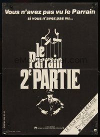 4a233 GODFATHER PART II French 15x21 '75 Al Pacino in Francis Ford Coppola classic crime sequel!