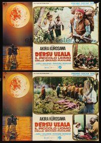 4a266 DERSU UZALA 8 Italian photobustas '76 Akira Kurosawa, Best Foreign Language Academy Award!