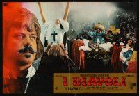 4a267 DEVILS Italian photobusta '71 Oliver Reed & Vanessa Redgrave, directed by Ken Russell!