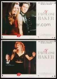 4a272 FABULOUS BAKER BOYS 6 Italian photobustas '89 Jeff & Beau Bridges, sexy Michelle Pfeiffer!