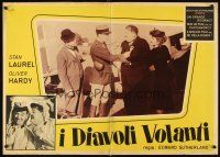 4a274 FLYING DEUCES Italian photobusta R60s great image of Stan Laurel & Oliver Hardy!