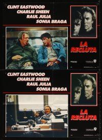 4a299 ROOKIE 6 Italian photobustas '90 Clint Eastwood directs & stars w/Charlie Sheen!