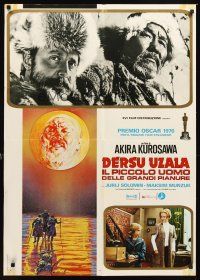 4a251 DERSU UZALA Italian lrg pbusta '76 Akira Kurosawa, Best Foreign Language award winner!