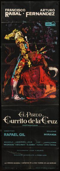 4a136 CURRITO OF THE CROSS Spanish '65 incredible colorful Mac art of matador!