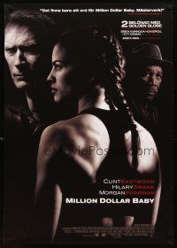 4a167 MILLION DOLLAR BABY DS Swedish '04 Clint Eastwood, boxer Hilary Swank, Morgan Freeman
