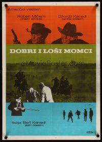 4a085 GOOD GUYS & THE BAD GUYS Yugoslavian '69 Robert Mitchum, George Kennedy, western action!