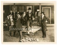 4b116 BARNSTORMERS 8x10 still '22 great image of young Vernon Dent in wacky costume with 8 men!