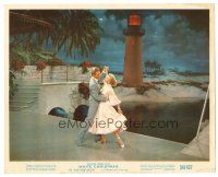 4b057 WHITE CHRISTMAS color 8x10 still '54 c/u of Danny Kaye dancing with pretty Vera-Ellen!