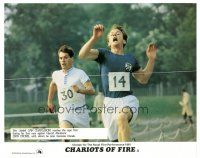 4b011 CHARIOTS OF FIRE color English FOH LC '81 Olympic running, Ian Charleson beats Ben Cross!