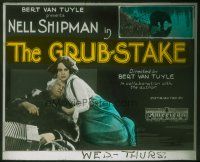 4e076 GRUB-STAKE glass slide '23 close up of star, writer, co-director Nell Shipman!