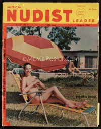 4e202 AMERICAN NUDIST magazine August 1956 How to Start a Nudist Park, lots of great naked images!