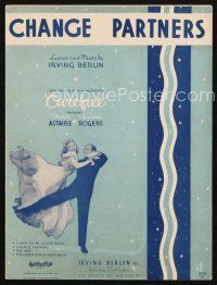 4e277 CAREFREE sheet music '38 Fred Astaire & Ginger Rogers, Irving Berlin, Change Partners!