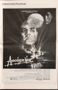4e458 APOCALYPSE NOW pressbook '79 Francis Ford Coppola, classic Bob Peak art of Brando & Sheen!