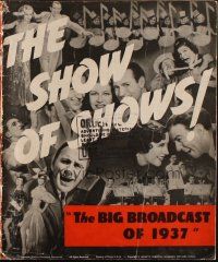 4e372 BIG BROADCAST OF 1937 pressbook '36 Jack Benny, Burns & Allen, Benny Goodman, Martha Raye