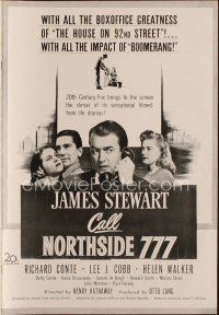 4e377 CALL NORTHSIDE 777 pressbook '48 James Stewart, Richard Conte & Helen Walker!