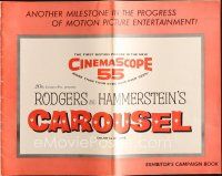 4e475 CAROUSEL pressbook '56 Shirley Jones, Gordon MacRae, Rodgers & Hammerstein musical!