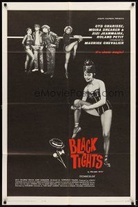 4c098 BLACK TIGHTS 1sh '62 Un Deux Trois Quatre, sexy Cyd Charisse, Zizi Jeanmarie, Shearer