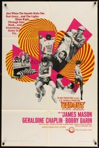 4c196 STRANGER IN THE HOUSE 1sh '68 James Mason, Geraldine Chaplin, Darrin, it's a love-in turned kill-in!