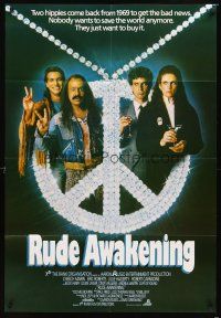 4c762 RUDE AWAKENING English 1sh '89 Cheech Marin, Eric Roberts, Julie Hagerty, Robert Carradine