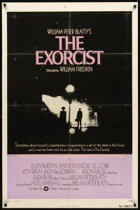 4c284 EXORCIST int'l 1sh '74 William Friedkin, Max Von Sydow, horror classic, William Peter Blatty!