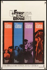 4c302 FEVER IN THE BLOOD 1sh '61 sexy Angie Dickinson was involved with judge Efrem Zimbalist Jr!