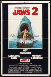 4c494 JAWS 2 1sh '78 just when you thought it was safe to go back in the water!