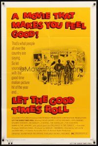 4c546 LET THE GOOD TIMES ROLL style D 1sh '73 Chuck Berry, Bill Haley & real '50s rockers!