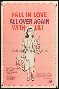 4c555 LILI 1sh R64 you'll fall in love with sexy young Leslie Caron, full-length art!