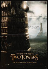 4c575 LORD OF THE RINGS: THE TWO TOWERS teaser DS 1sh '02 Peter Jackson epic, J.R.R. Tolkien