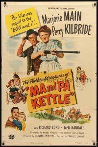 4c587 MA & PA KETTLE 1sh '49 Marjorie Main & Percy Kilbride in the sequel to The Egg and I!