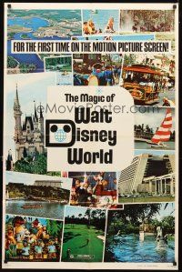 4c594 MAGIC OF WALT DISNEY WORLD 1sh '72 great theme park scenes for the first time on screen!