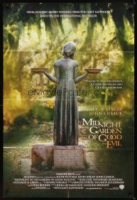 4c618 MIDNIGHT IN THE GARDEN OF GOOD & EVIL int'l 1sh '97 cool image of statue in Savannah!