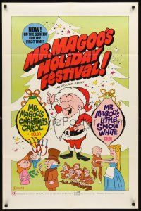 4c639 MR. MAGOO'S CHRISTMAS CAROL/MR. MAGOO'S LITTLE SNOW WHITE 1sh '70 great cartoon artwork!