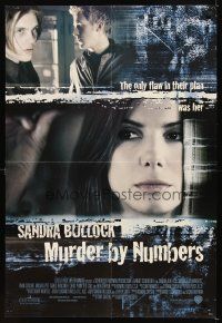 4c642 MURDER BY NUMBERS int'l DS 1sh '02 Sandra Bullock, Ben Chapin, let the mind games begin!